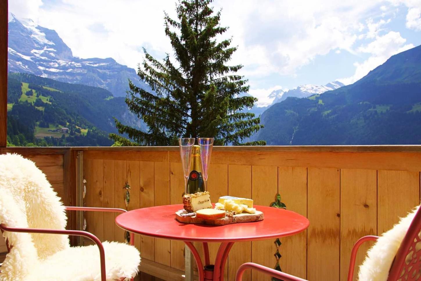 Holiday Flat #1, Chalet Aberot, Wengen, Switzerland Екстер'єр фото