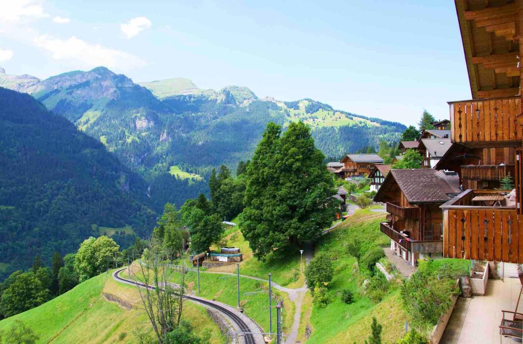 Holiday Flat #1, Chalet Aberot, Wengen, Switzerland Екстер'єр фото