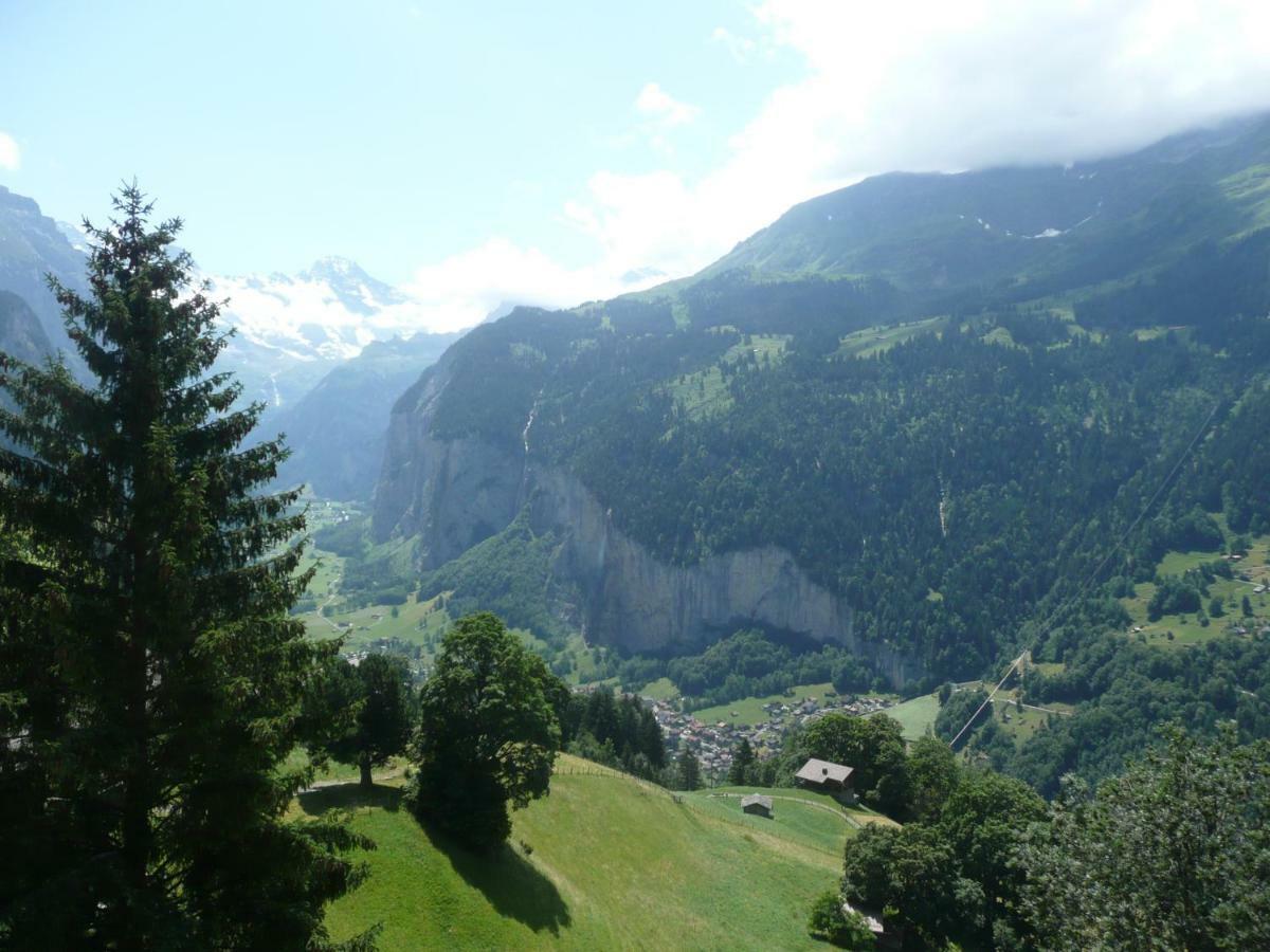 Holiday Flat #1, Chalet Aberot, Wengen, Switzerland Екстер'єр фото