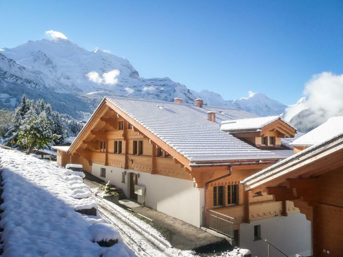 Holiday Flat #1, Chalet Aberot, Wengen, Switzerland Екстер'єр фото